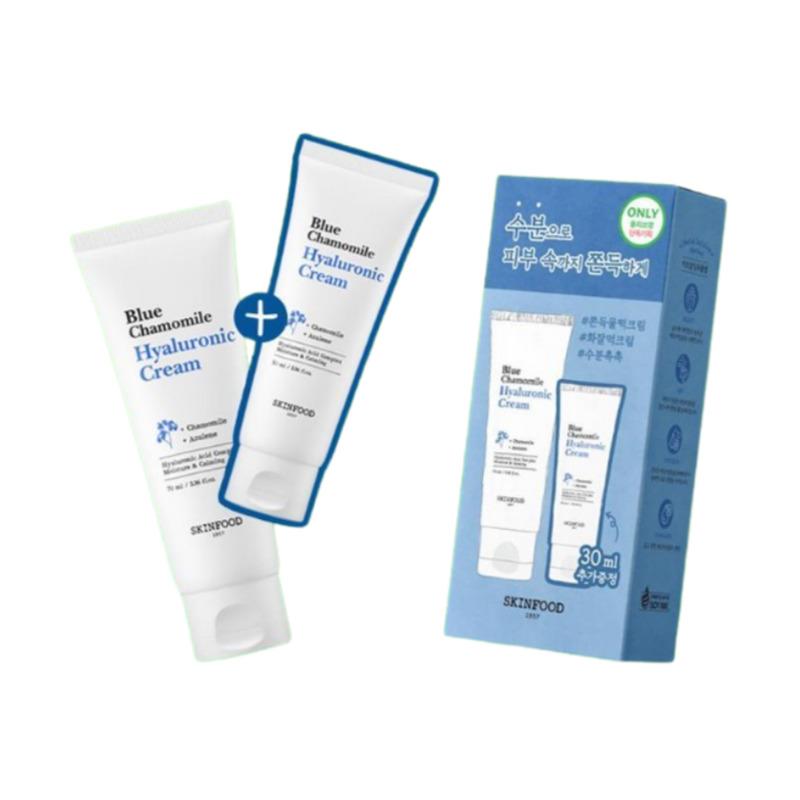 

Skinfood Набор увлажняющих кремов с голубой ромашкой и гиалуроновой кислотой 70 мл + 30 мл