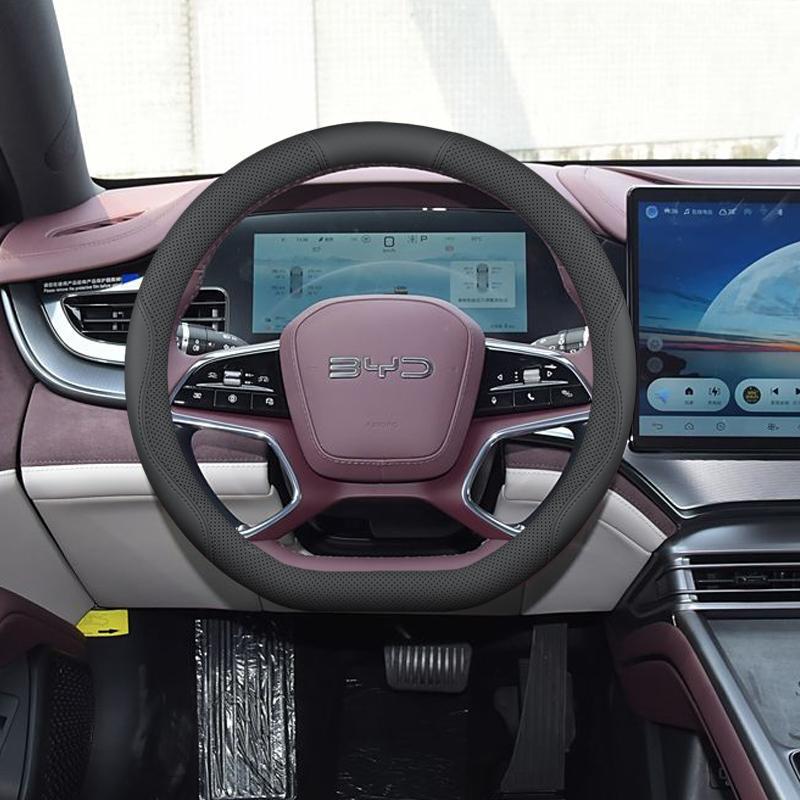 Husa Volan BYD Seal 06 2025: Antiderapant, Fără miros, Fără cusături, Capac interior pentru mâner.