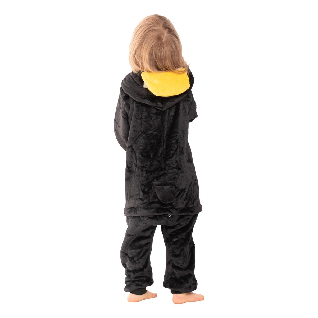 Piżama dla dzieci dziecięca kigurumi onesie kostium pingwin czarny 105-115