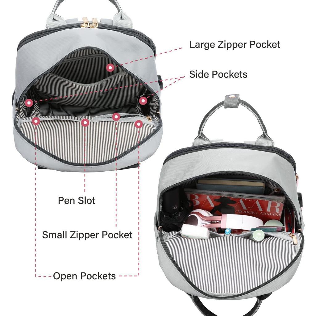 Cross Border Backpack for Women, Large Capacity Multifunctional Luggage Bag, Short Distance Business Travel Backpack, Computer H