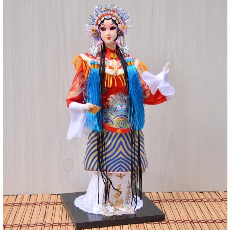 Chinese Traditional Peking Opera Mask Figurine Beijing Opera Character Doll Beautiful Handicrafts Home Decor Special Gifts