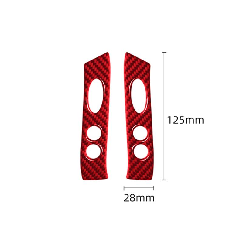 Carbon Fiber Steering Wheel Button Sticker For Mini Cooper For R50 R53 2002-2004 Car Interior Panel Cover Decal Accessorie