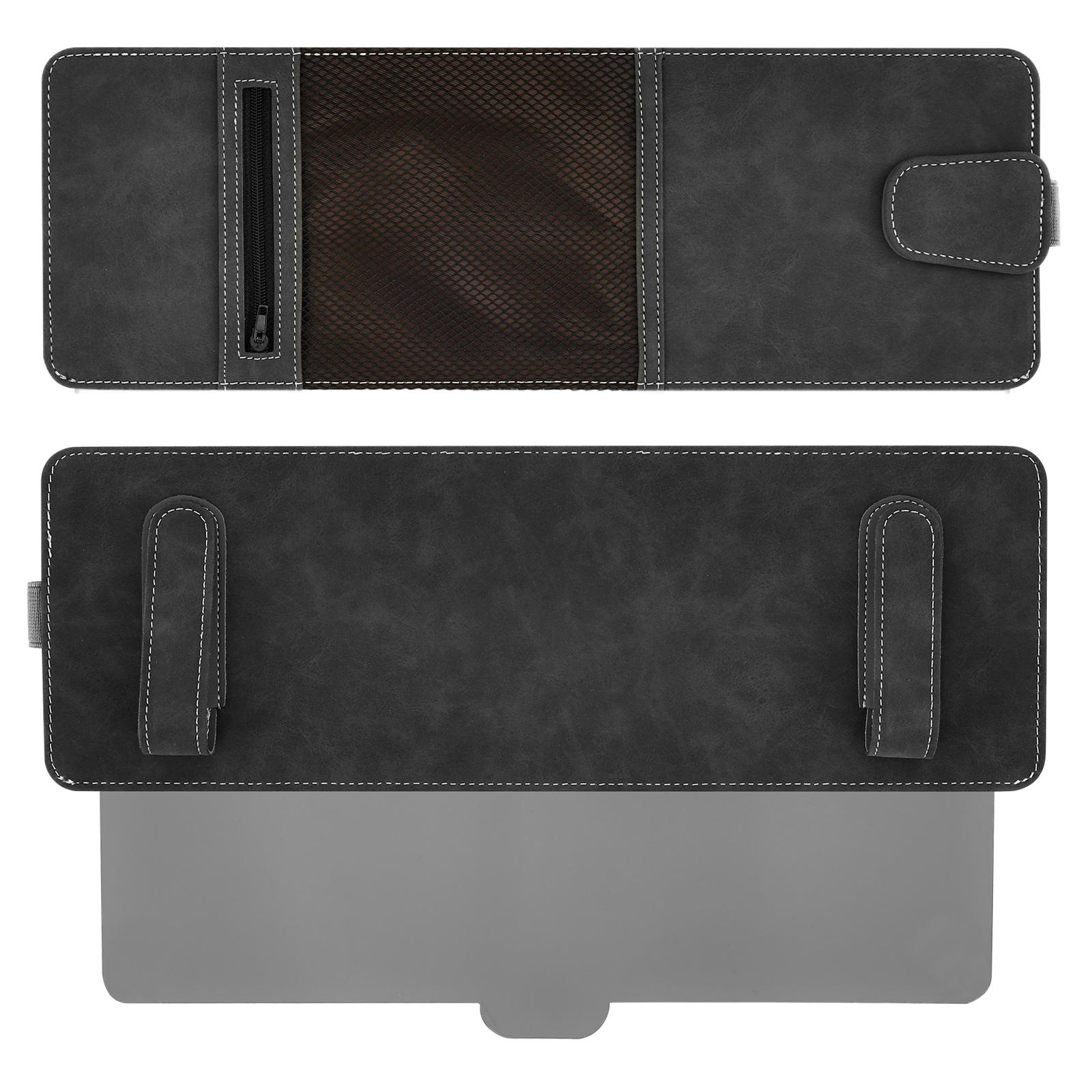 

Universal Car Sun Visor Extender Anti-Glare Anti-UV Adjustable Interior Sun Blocker with Zipper Pocket and Side Opening Design