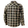 Men's Business and Leisure Plus Size Cotton Workwear Shirt, Autumn Checkered Long Sleeved Shirt