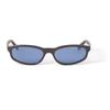 Miu Miu Solid Design Acetate Irregular Shape Sunglasses Unisex sunglasses Black SMUA06_E22C_FE60O_C_054