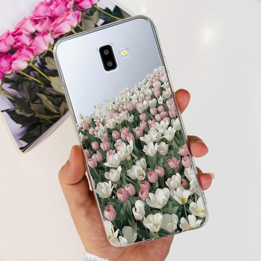 For Samsung J6 Plus Case J6 2018 J600F J610F Cover Luxury Marble Butterfly Clear Soft Cases For Samsung Galaxy J 6 J6+ 2018 Capa