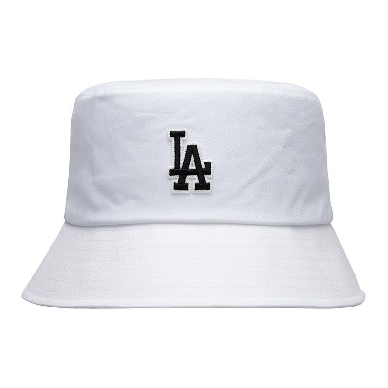 MLB Embroidered LOGO Cotton Fisherman Hat Unisex Couple Style White 61