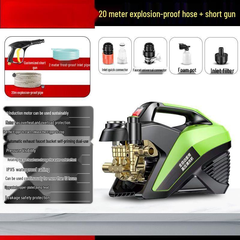 High-Power Adjustable Pressure Automatic Car Washer Cleaner