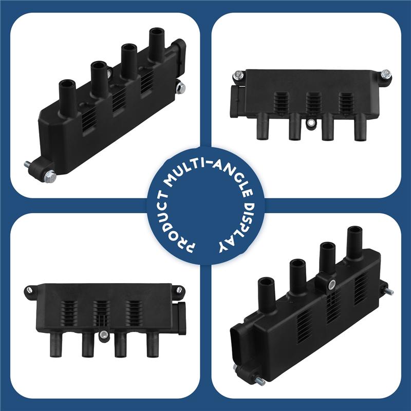 For FIAT 500 Alfa Romeo Mito Ford Ka Lancia Compatible Ignition Coil High Voltage Package 9S5112029 55200112 55200486 5520872