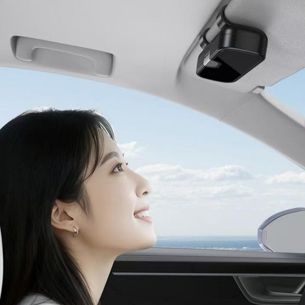 Press Switch Car Glasses Box Shock-proof Eyeglasses Protection Box Car Sunglasses Holder Car Visor