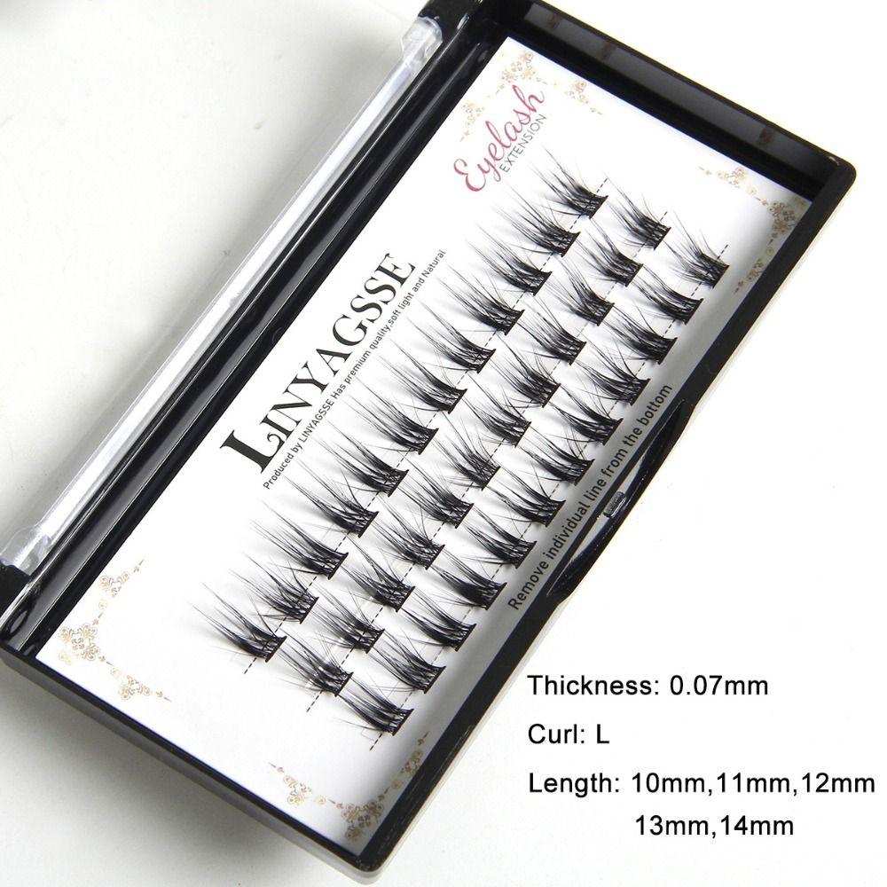Wispy Cluster Lashes L Curl Eye Lashes Women's Fashion Individual Eyelashes DIY Eyelash Extension