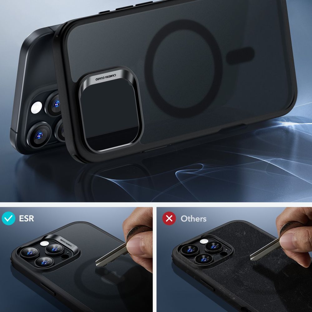 Esr Classic Hybrid Halolock Magsafe & Tempered Glass Iphone 16 Pro Max Frosted Black