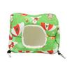 Small Pet Hanging Tunnel Hamster Winter Warm Hammock Cage for Sugar Glider HedgehogHanging Tunnel Green