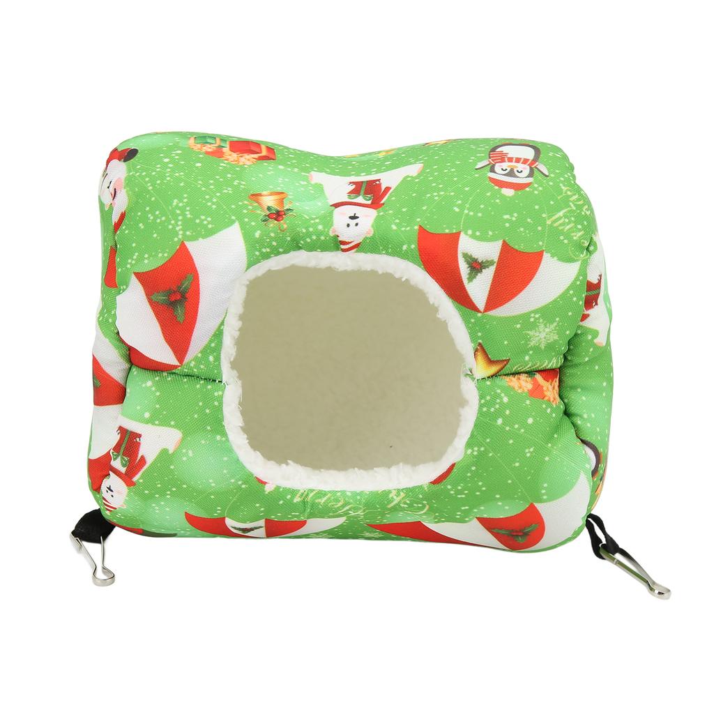 Small Pet Hanging Tunnel Hamster Winter Warm Hammock Cage for Sugar Glider HedgehogHanging Tunnel Green