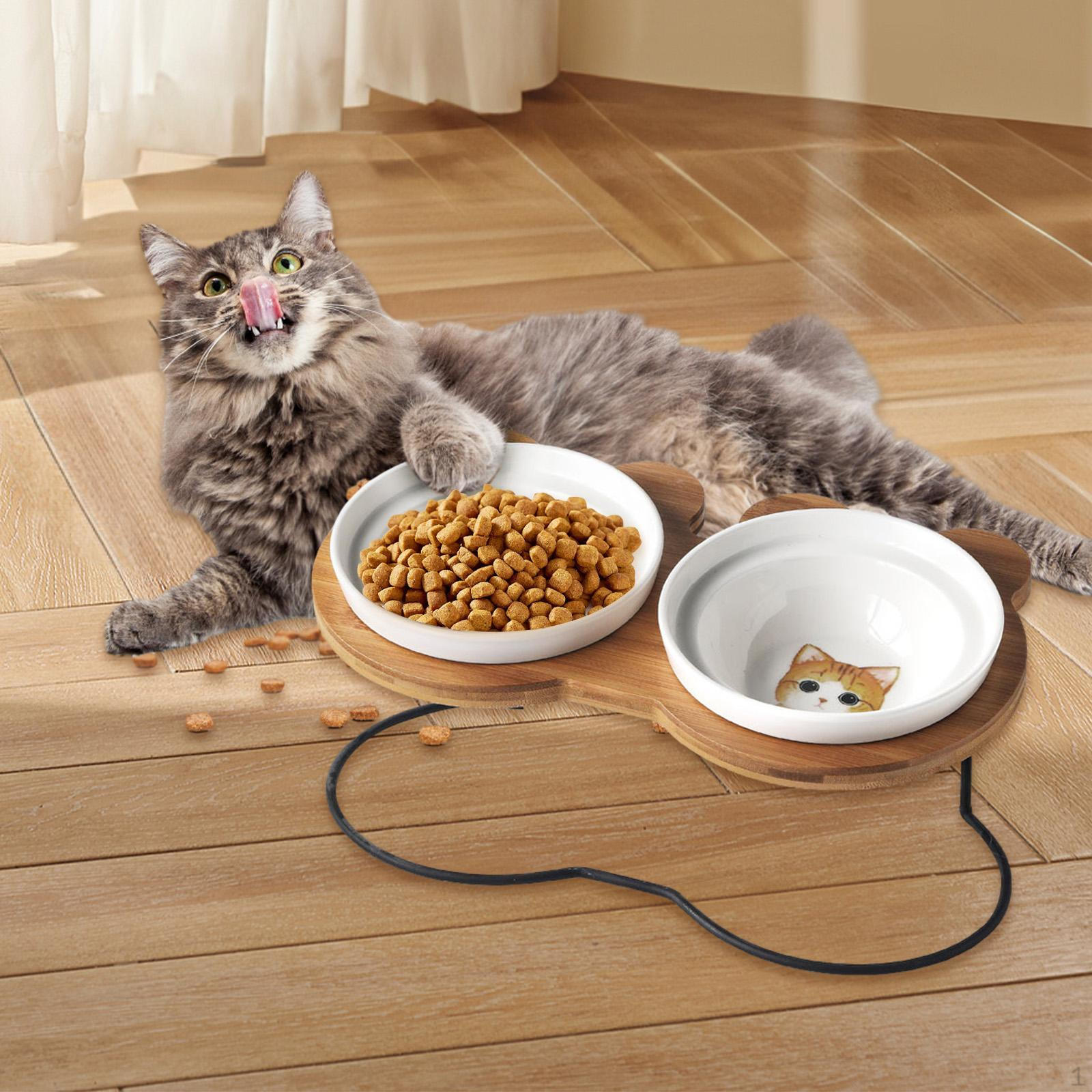 

Приподнятая миска для воды для собак, корм для котят, тарелки для домашних кошек, станция для кормления кошек, анти Yellow Cat