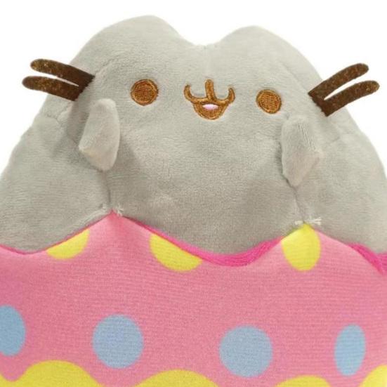 Plush Cat Stuffed Toy with Dessert Theme Ice Cream Donut Pizza Designs Plush Collectible Doll Soft Huggable Gift for Cat Lovers