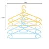 Kokubo Industries Laundry Hangers with Hooks for Tank Tops and More, Color Cruise Smart Hanger, Set of 5