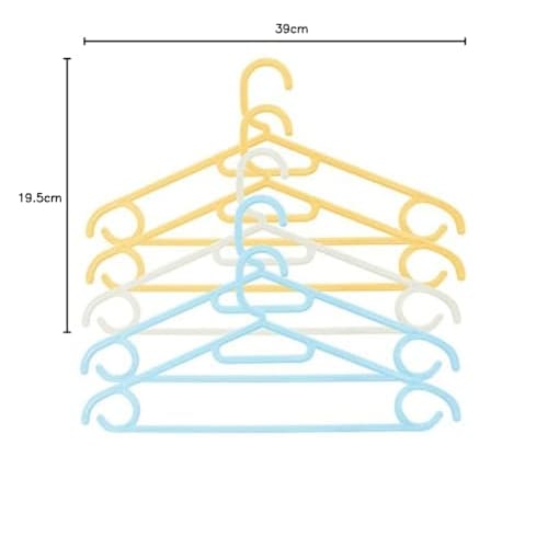 Kokubo Industries Laundry Hangers with Hooks for Tank Tops and More, Color Cruise Smart Hanger, Set of 5