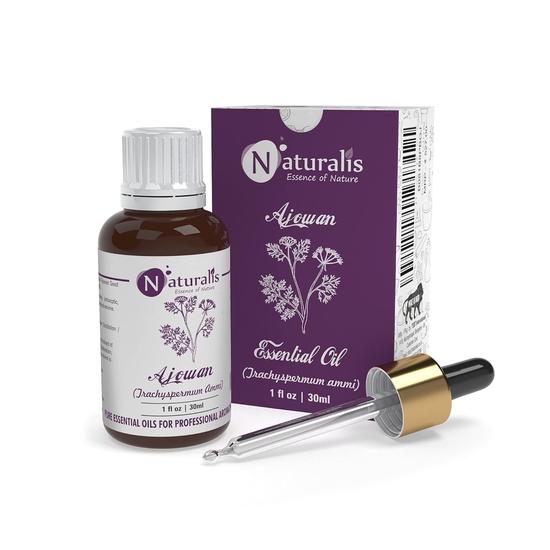 Naturalis Essence of Nature Ajwain/Ajowan Essential Oil (Trachyspermum Ammi) Natural Therapeutic Grade Steam Distilled - 30ml