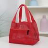 New Large Capacity Mesh Bag With Handle Travel Toiltery Makeup Portable Beach Cosmetic Zipper Pouch2025 NEW2025