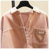 Women's Thickened Corduroy Long Sleeve Shirt - Autumn Winter Fashion, Korean Style Loose Casual Top