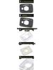 Roewe RX8 Left Console Decoration Frame - Electroplated Headlight Control Button Switch Sequins