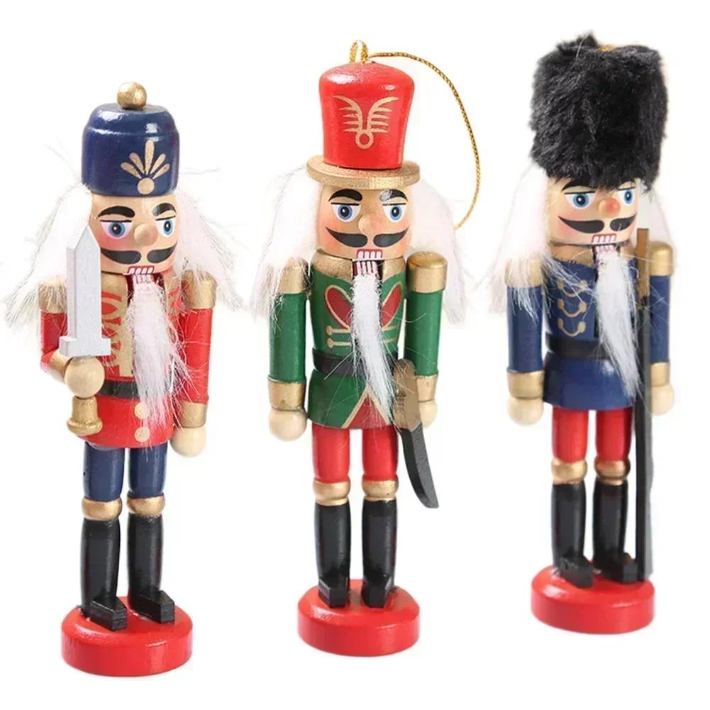 Tree Ornaments Wooden Nutcracker Christmas Tree Decor Handcrafted Lightweight Ornament For Christmas Tree 13 Cm China Mainland