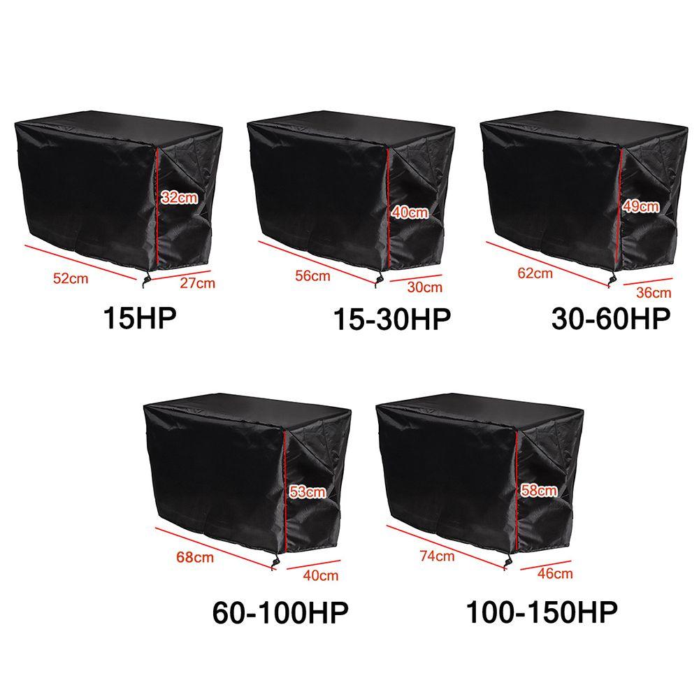 Waterproof Yacht Half Outboard Motor Engine Boat Cover Protector Cover Marine Engine Cover Oxford