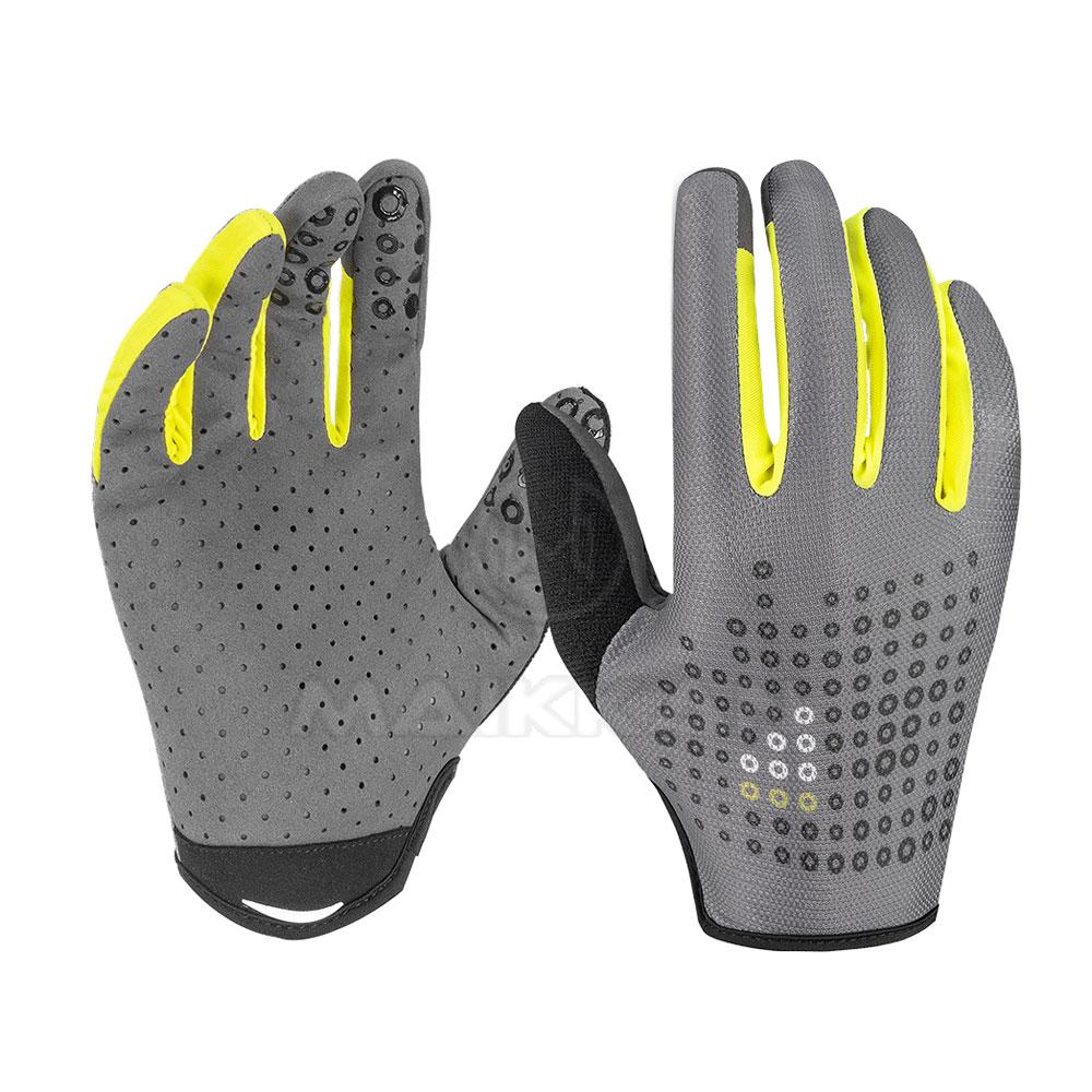 Men s Leather Motocross Gloves with Customized Logo Full Finger Design Palm Guard-Gym Wear S синий