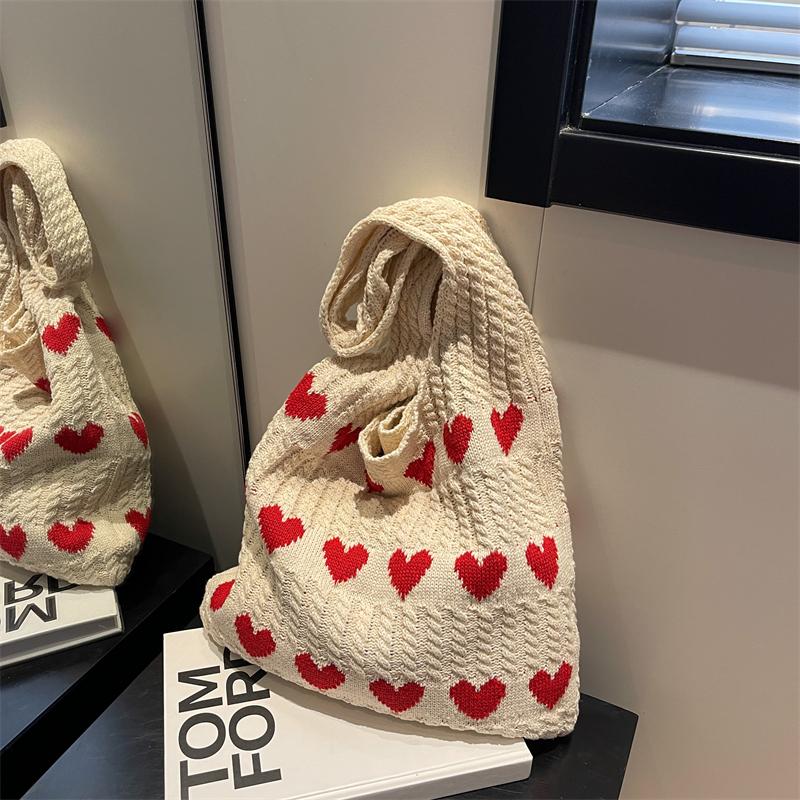 

Вязаные сумки, женские сумки большой вместимости, женская сумка на плечо, осенне-зимняя сумка, кошельки, повседневная тканая сумка для покупок