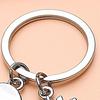 Metal Snowboard Snowboarder Keychain Snowboarding Keychain Snowboard Key Ring Snowflake Pendant