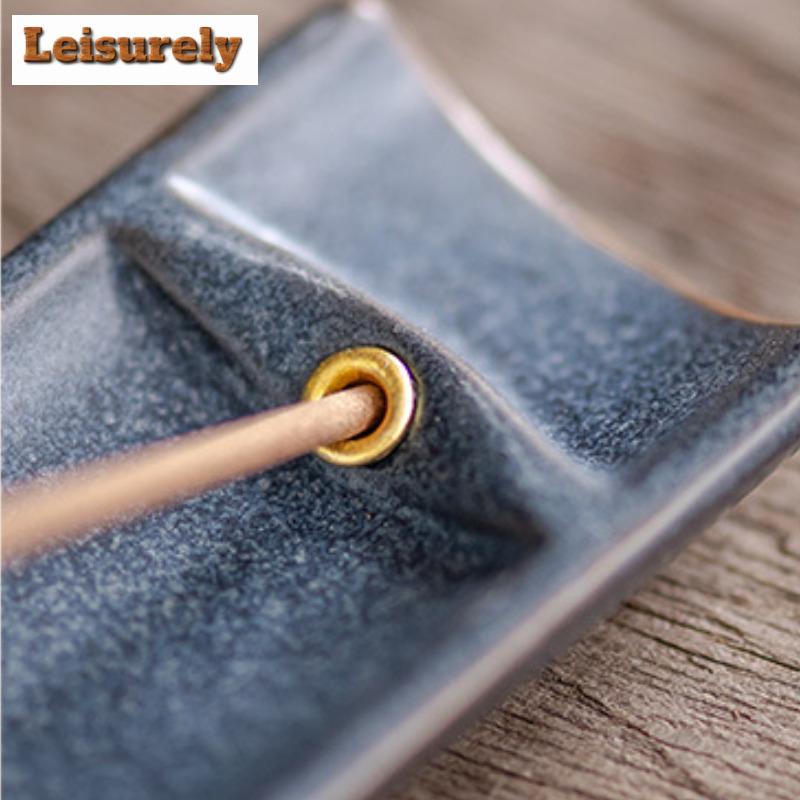 Lake Blue Plum Green Off-white Blue Black Incense Holder Creative Zen Garden Incense Burners Aromatherapy Censer Buddhism Craft