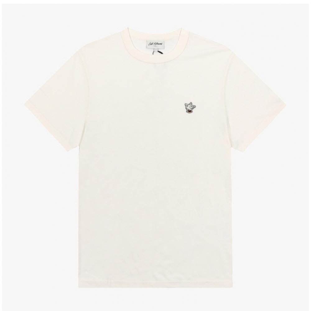 Maison KiTsune BarisTa Fox PaTch Unisex T shirT Cknu00102kj7014