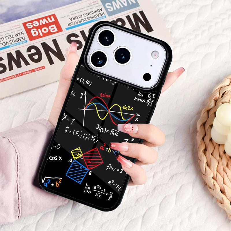 Funny Math Formulas Equations Phone Case For IPhone 17 16e 15 14 13 12 11 Pro Max Air Mini Soft Protective Cover