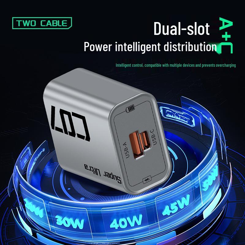 Mecha Style 22.5W Dual-Port Super Fast Charger for Huawei, Android & Apple