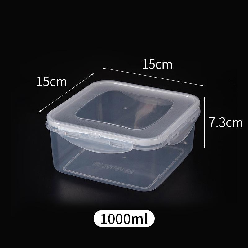 PP Bento Box Food Container Picnic Snack Meal Kitchen Food Storage Container Food Box for Kids Refrigerator Organizer Box