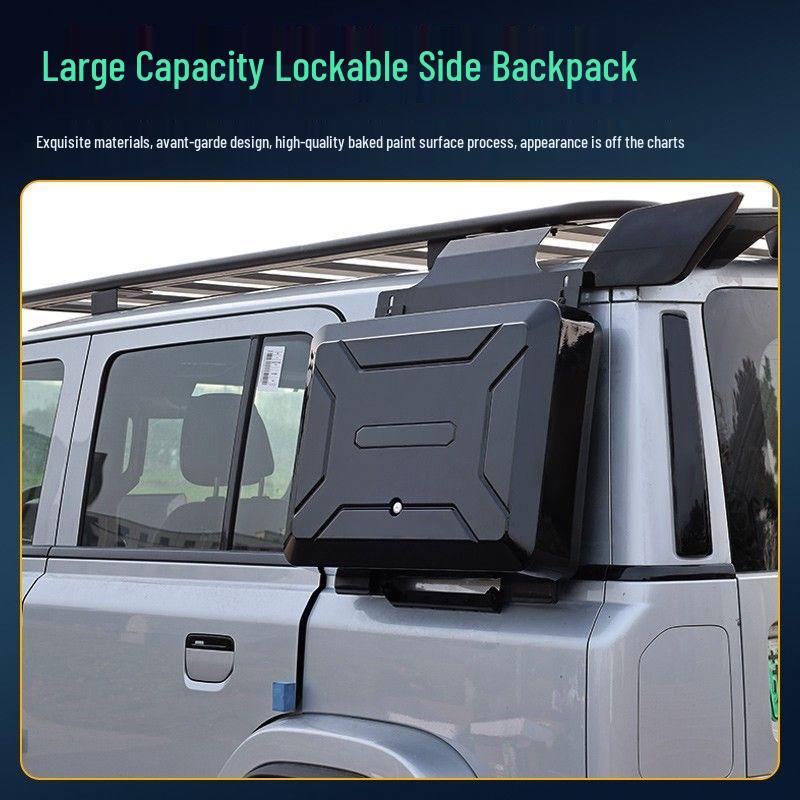 Equation Leopard Roof Rack Frame Extension with Folding Ladder for Off-road Modification