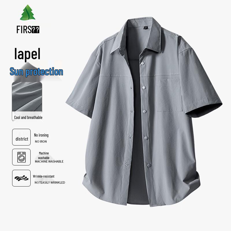FIRS Men s Summer Short-Sleeve Outdoor Shirt M