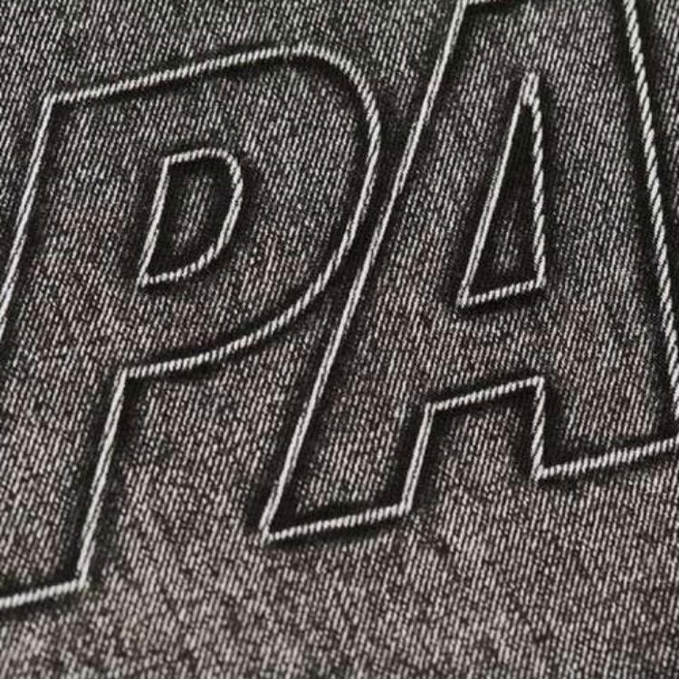 Palace Denim Washed Shirt with Back Logo Unisex Tops Black P20SHT008