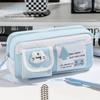 Cartoon Print Pencil Pouch Large Capacity Pen Bag Kawaii Pencil Case  Elementary School