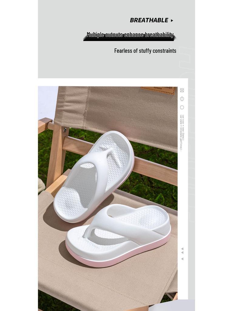 2025 Women's Height-Increasing Thick-Soled EVA Flip-Flops: INS Versatile Beach Thong Sandals