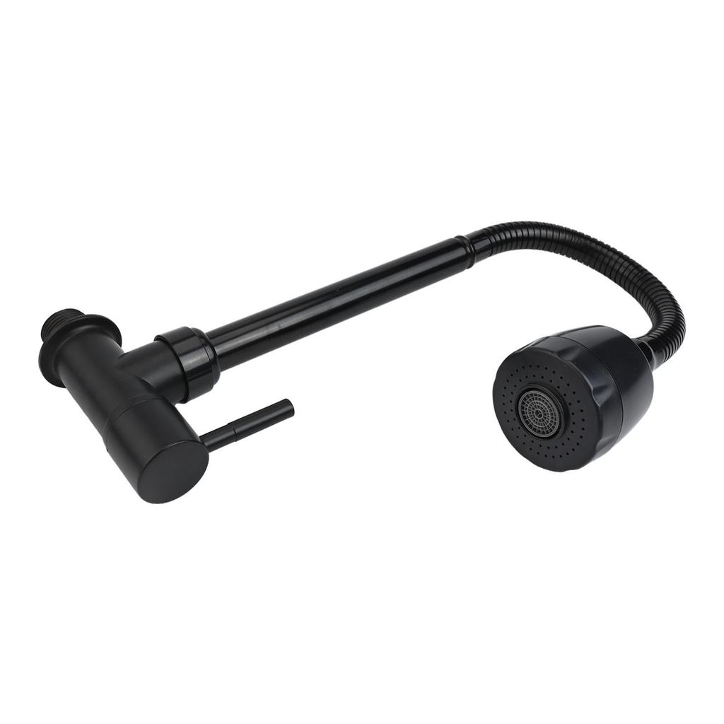 1 Pcs Kitchen Sink Flexible Hose Cold Water Two Modes Tap Wall Mounted Telescopic Rotating Faucet Accessories