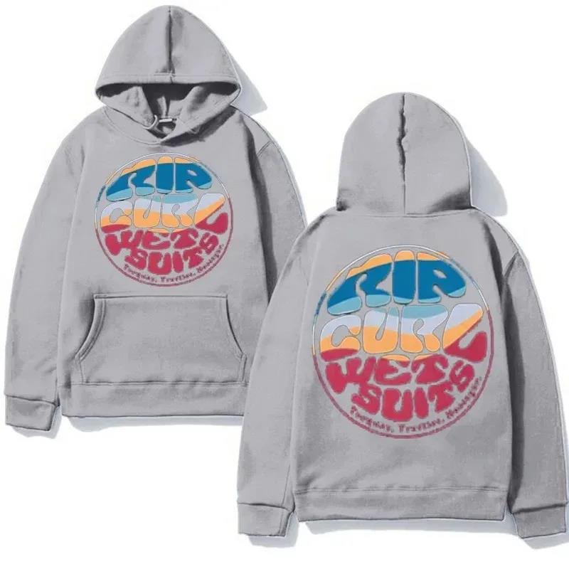 Men's Rip Curl Men Wetty Land Hoodie Loose Version Hoodies Men Fashion Long Sleeve Women Casual Harajuku Pullovers Sudaderas