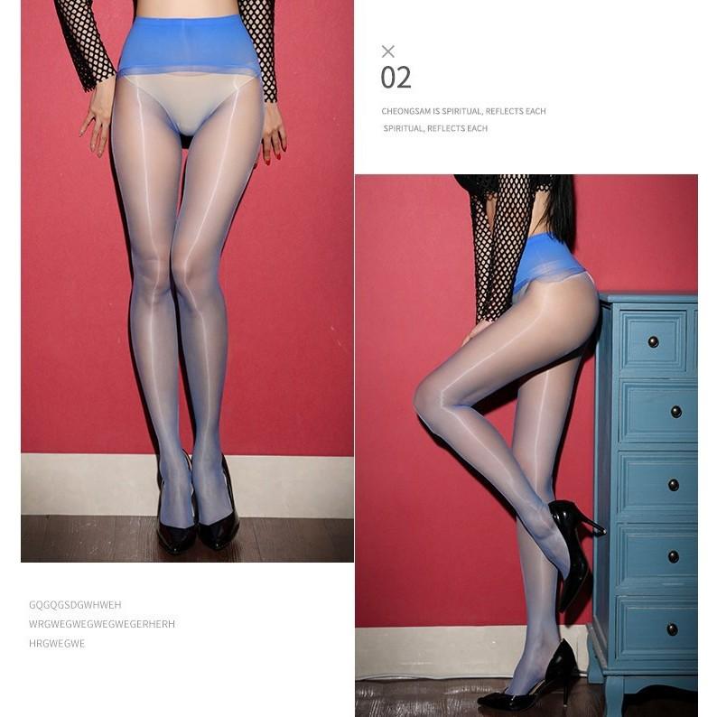 Aurora Silky Glossy 1D Ultra-Thin Sexy Pearl Pantyhose 360 Seamless Stockings Thin Anti-Snag