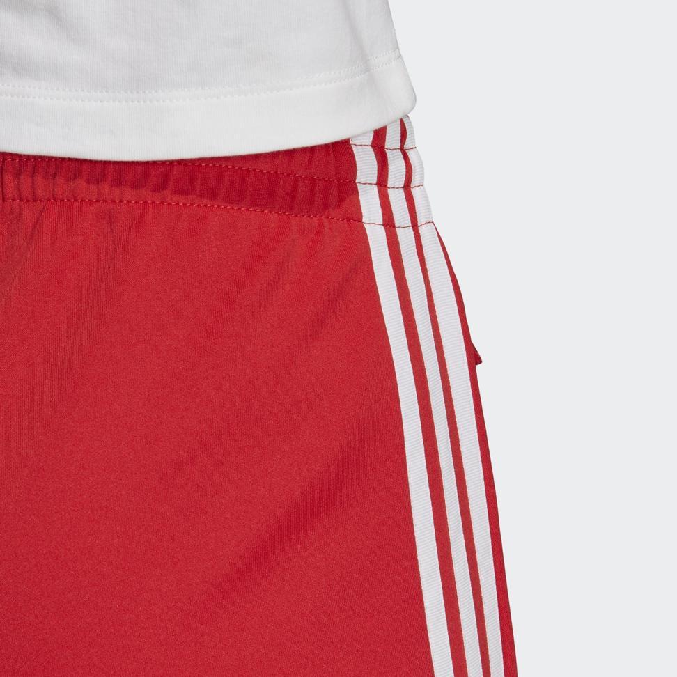 Adidas Originální tepláky SST Retro móda Úzký střih Ležérní Pohodlné Pletené Sportovní kalhoty Dámské Kalhoty Červené FM3319