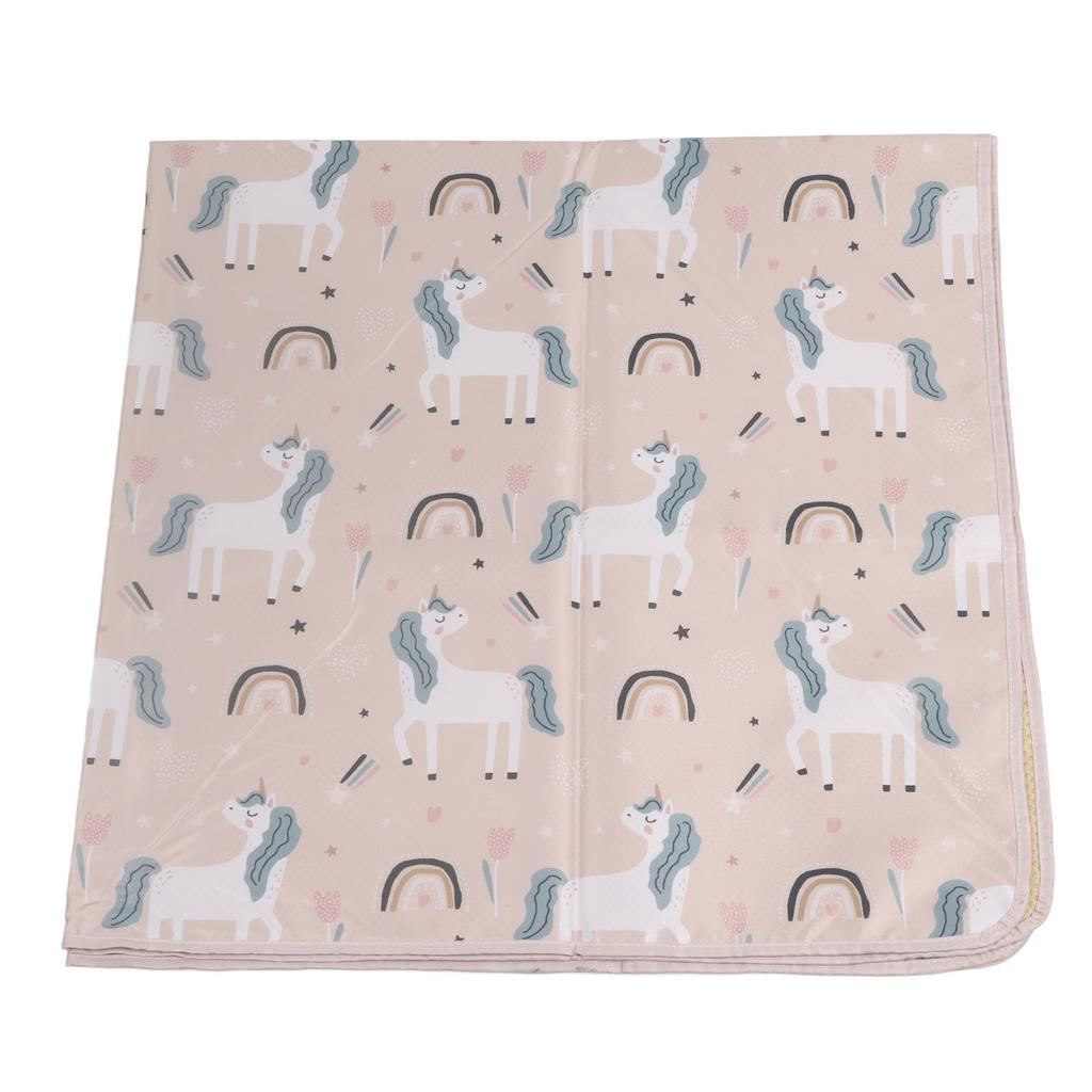 Dětská vysoká židlička Podložka na podlahu Víceúčelová Přenosná Vodotěsná Podložka na nepořádek po jídle pro Domov Venkovní