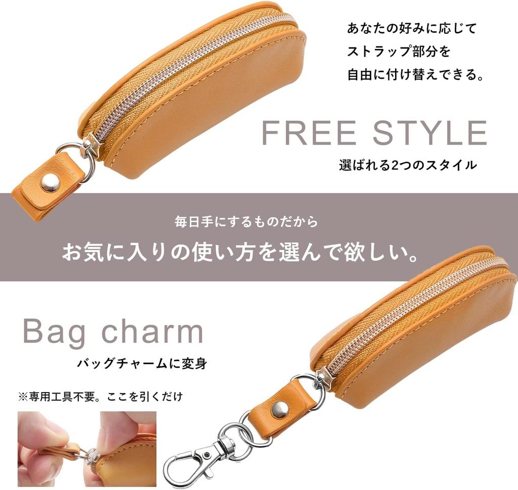 Coin coin Italian genuine for women and with strap [SNOOPY] case, purse, leather, leather, men, (denim) [item]