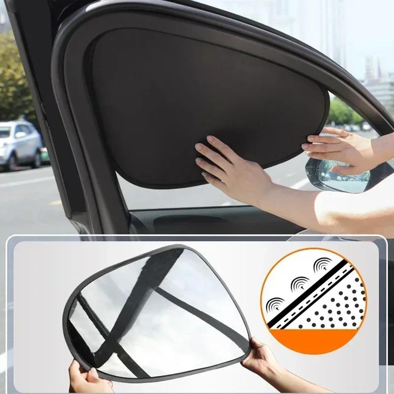 2PCS Car Window Sun Shade Windscreen Sunshade UV Protection Auto Sun Visor Protection