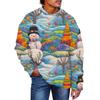 Men's Christmas Print Faux Sweater, Crewneck Sweatshirt, Loose Long-sleeved Top