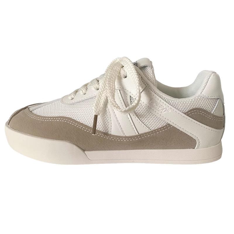 Platform white shoes women's 2025 new autumn platform heightening versatile casual sports board shoes lightweight breathable board shoes